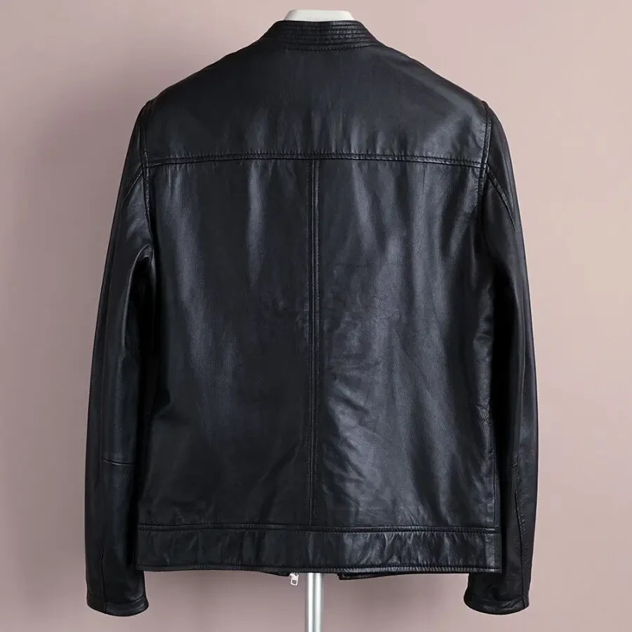 Minimum 100% кожа мужская кожаная куртка бомбер пилот демисезон 3