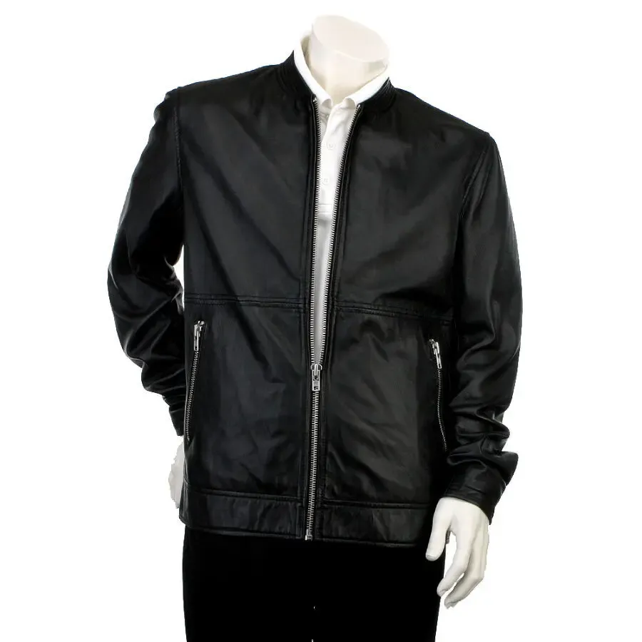 Minimum 100% кожа мужская кожаная куртка бомбер пилот демисезон 5