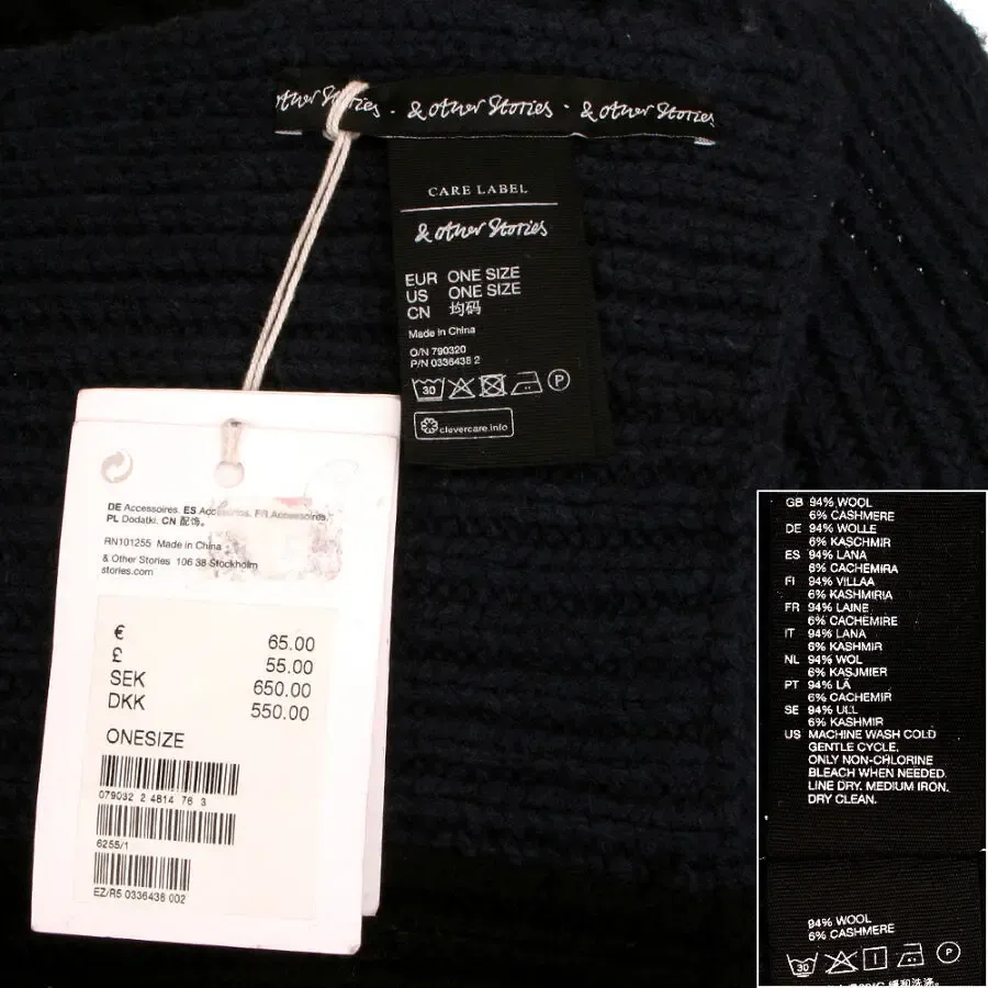 Other Stories 94% шерсть 6% кашемир шерстяной шарф вязаный длинный 4