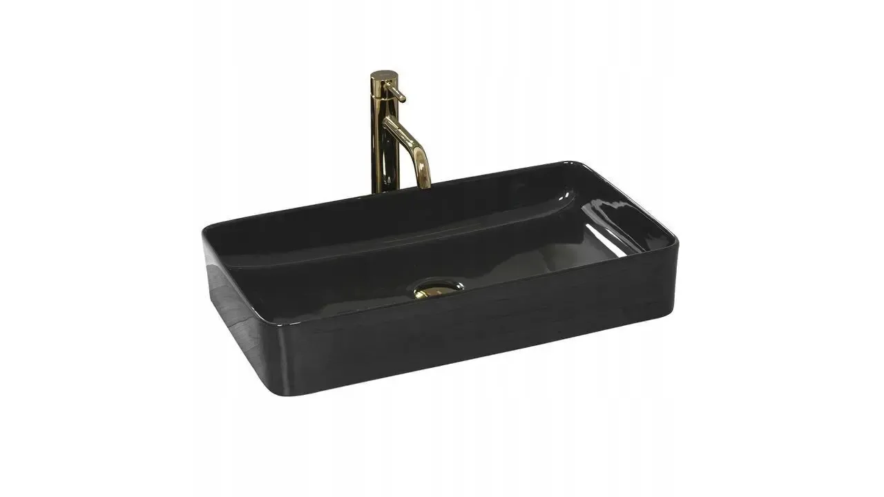 Умывальник на столешницу Deis Black 61 см.