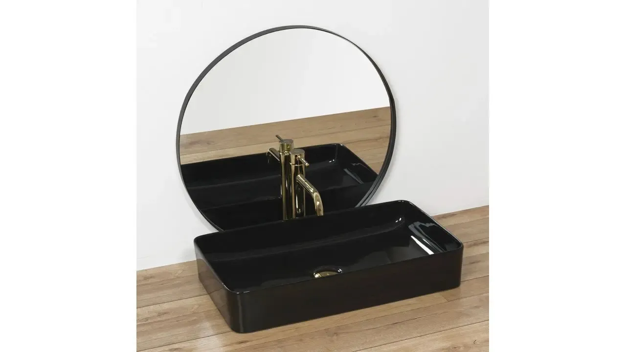 Умывальник на столешницу Deis Black 61 см. 2