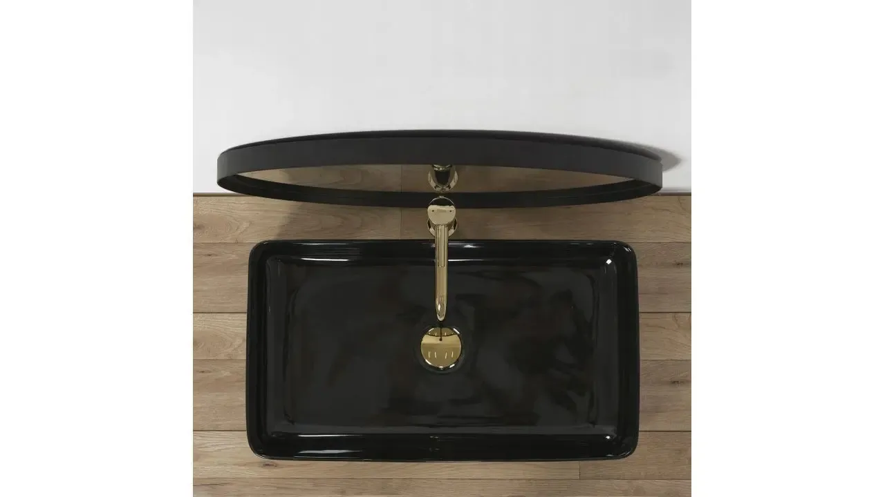 Умывальник на столешницу Deis Black 61 см. 4