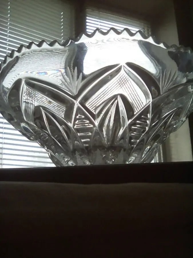 Ваза хрустальная салатница конфетница,2 штуки разных размеров 3