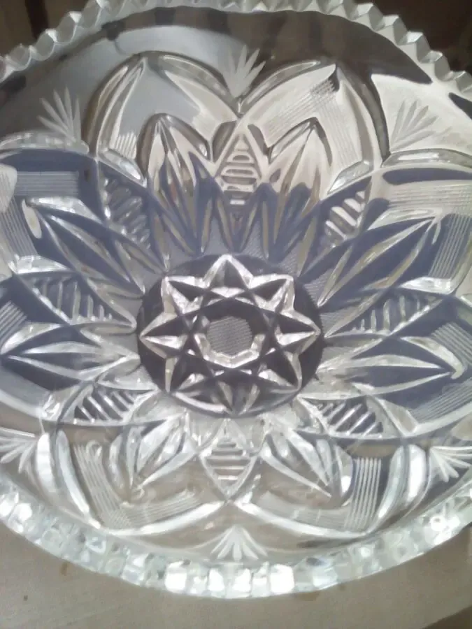 Ваза хрустальная салатница конфетница,2 штуки разных размеров