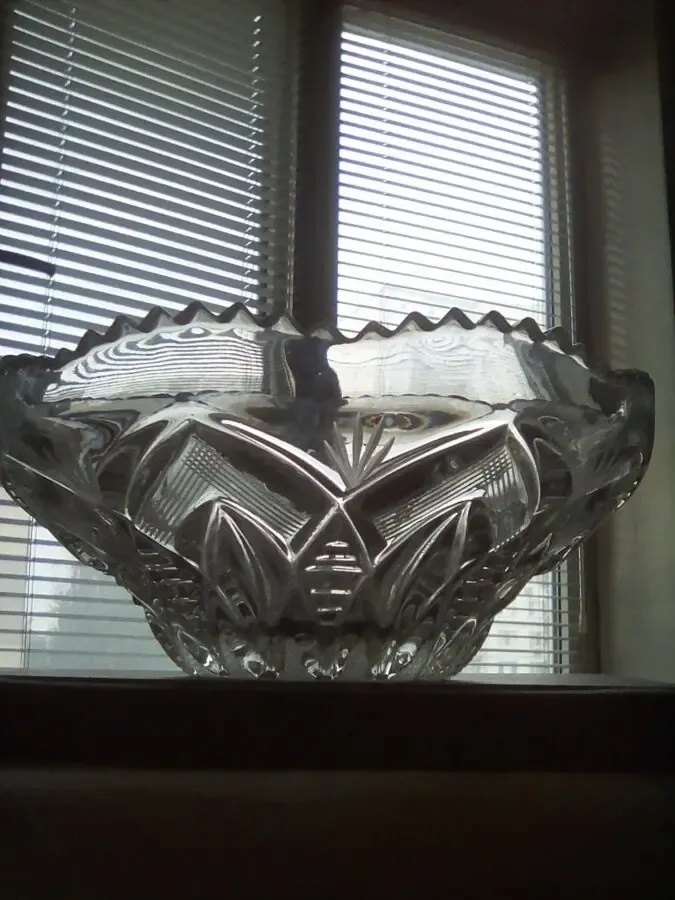 Ваза хрустальная салатница конфетница,2 штуки разных размеров 2