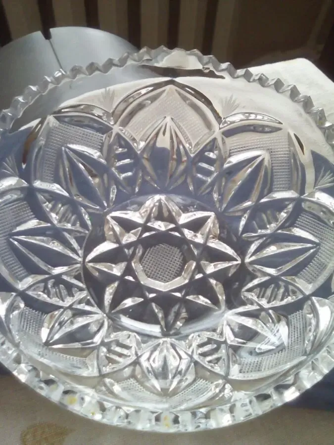 Ваза хрустальная салатница конфетница,2 штуки разных размеров 5
