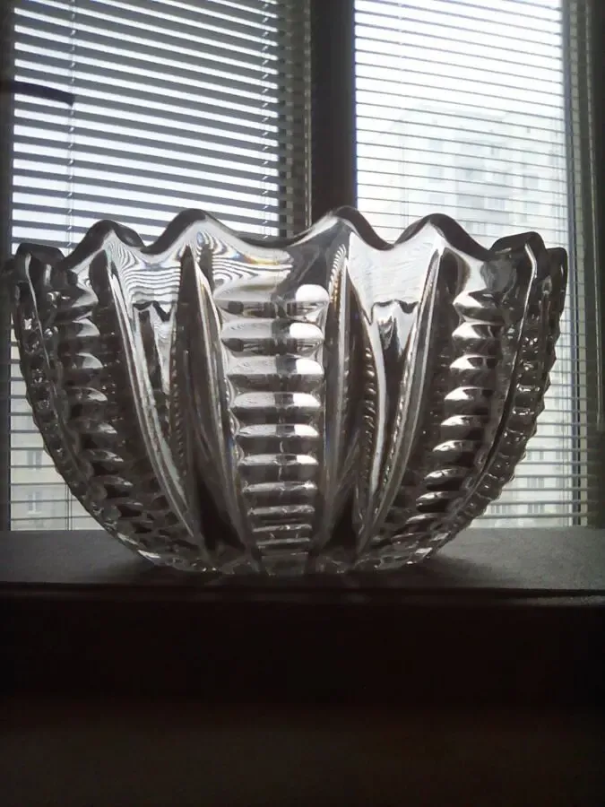 Ваза хрустальная салатница конфетница,одна форма,разный рисунок 2