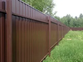 Профнастил коричневый глянцевый и матовый