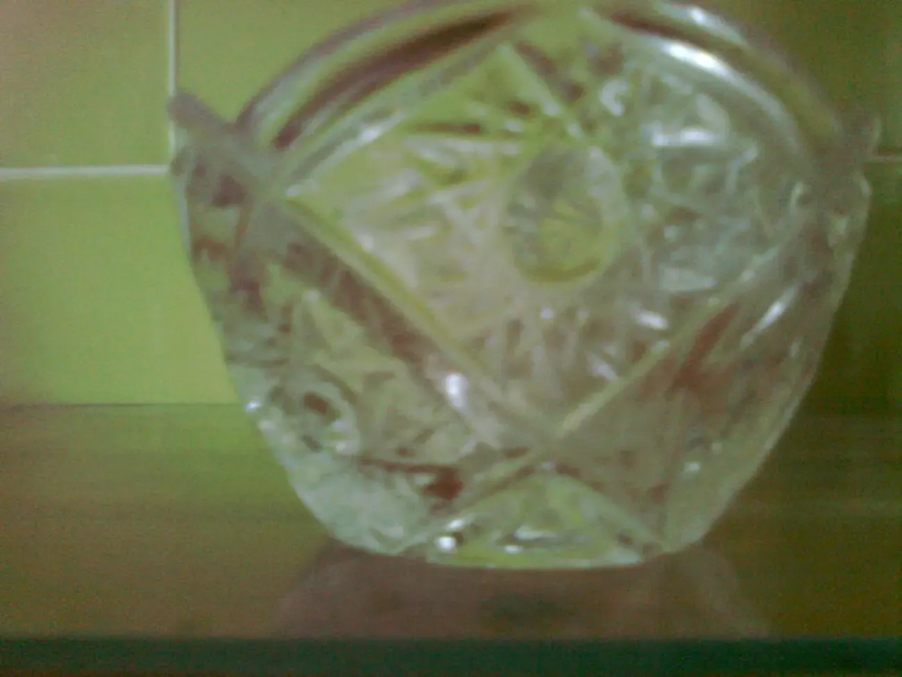 Красивая хрустальная конфетница. ретро 8