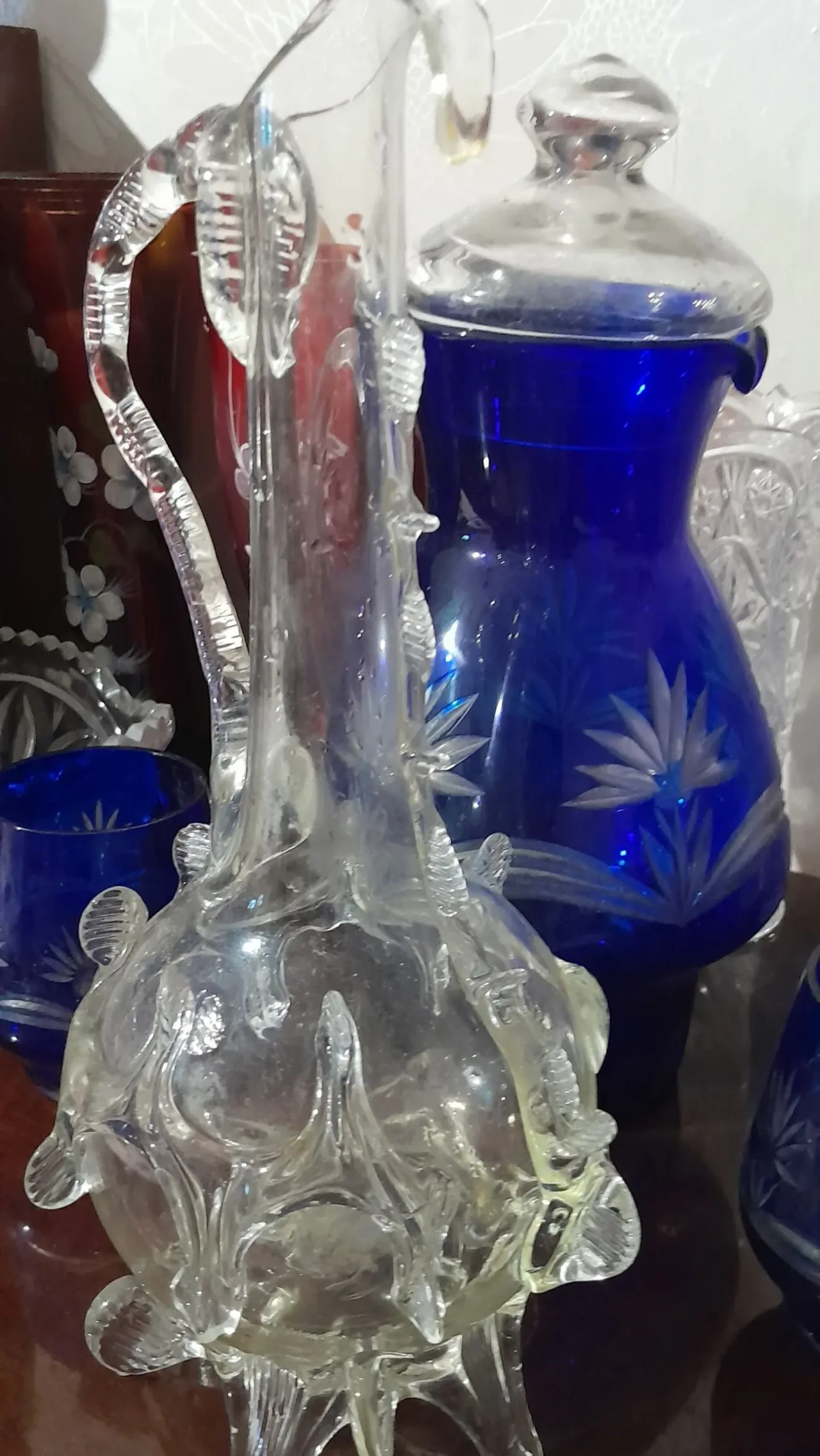 Оригинальный стеклянный  графин 7