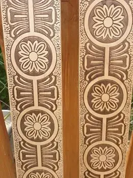 Тиснение древесины узор восточный -200 грн м2 3