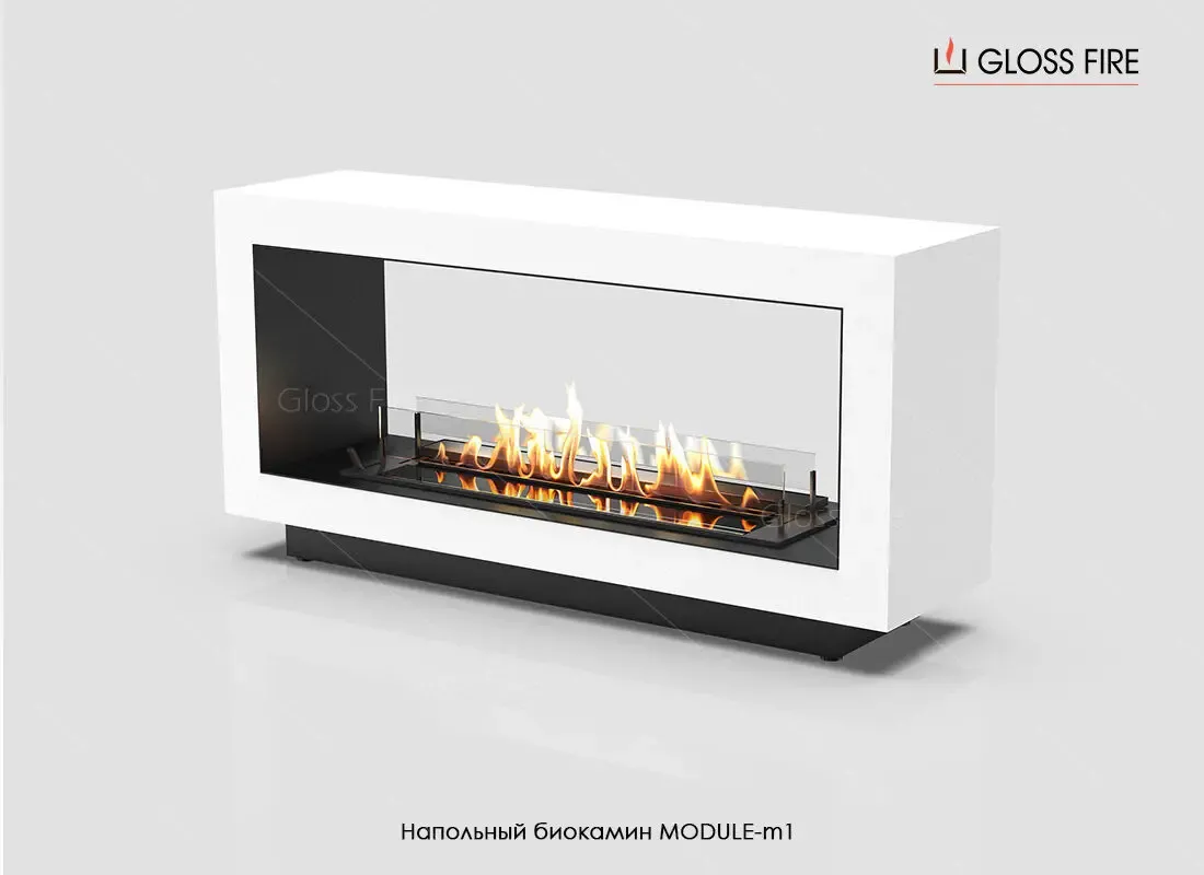 Напольный биокамин Module-m1 тм Gloss Fire 4