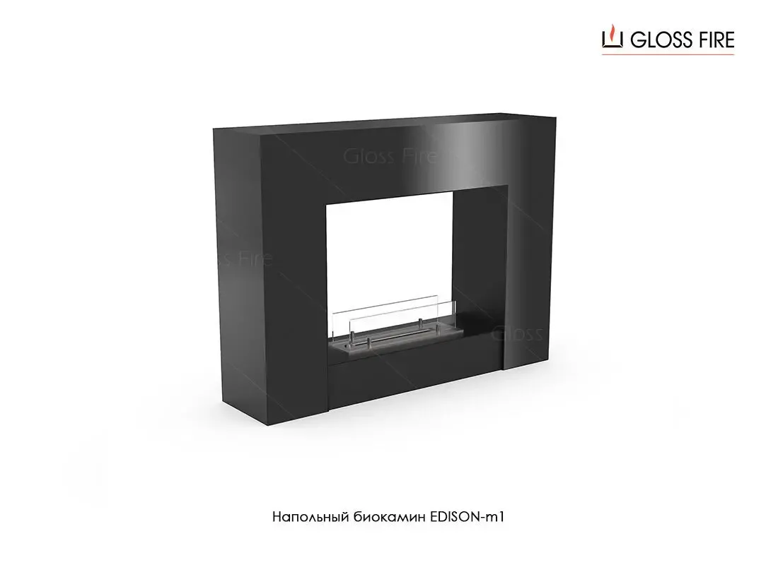 Напольный биокамин Edison-m1 тм Gloss Fire 4