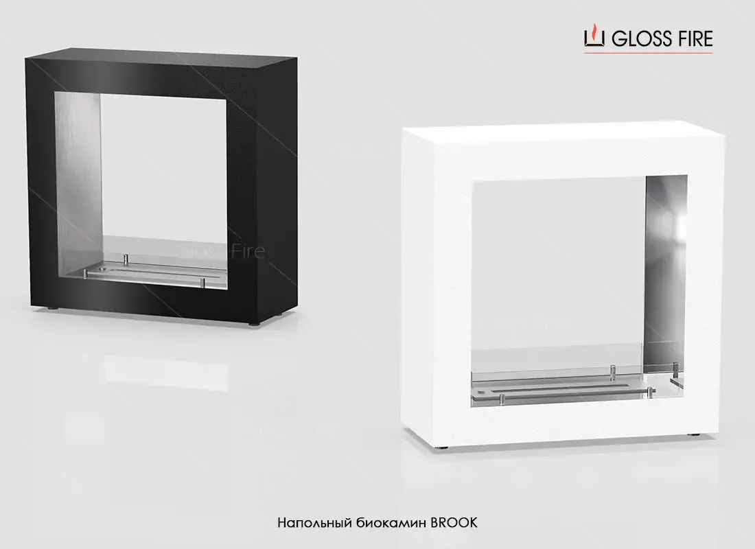 Напольный биокамин Brook-m2 тм Gloss Fire 4