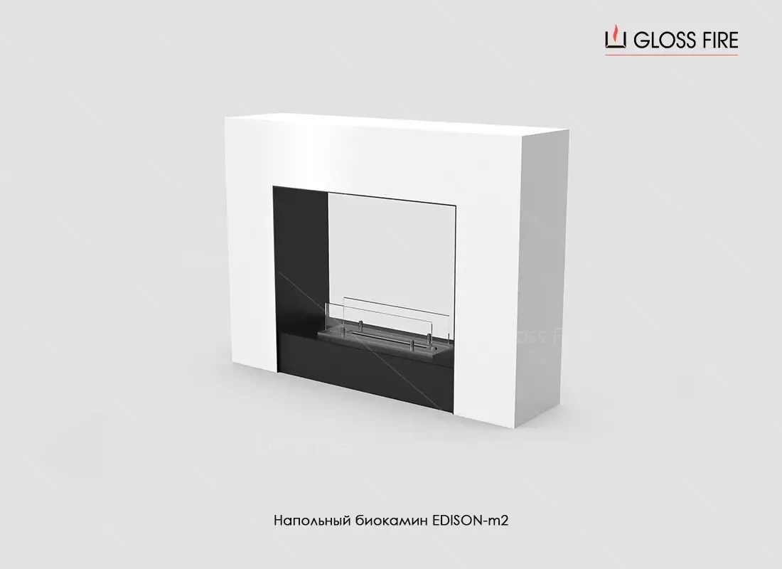 Напольный биокамин Edison-m2 тм Gloss Fire 2