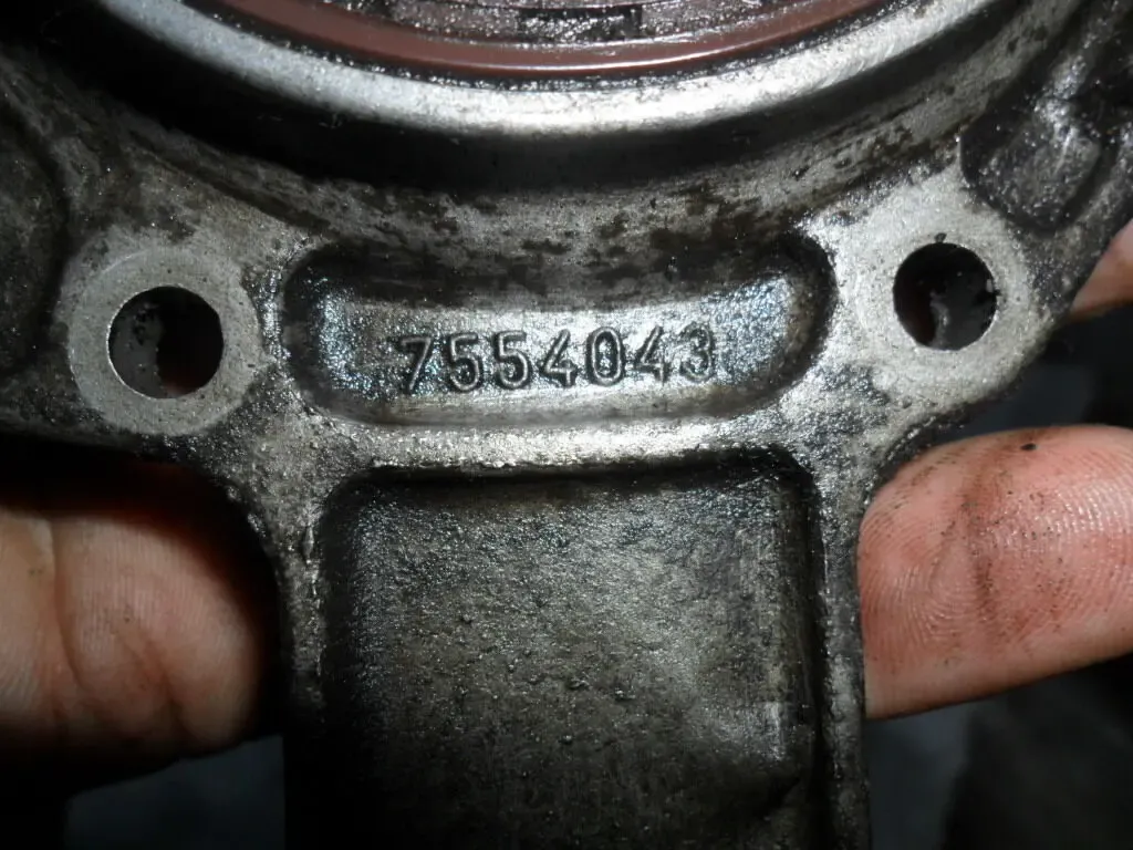 Задняя крышка коленвала фиат 1.4 - 1.6, 8v, оригинал, Fiat 7554043 5