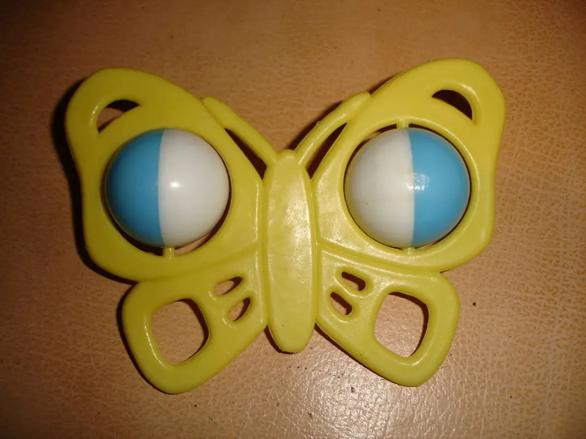 Игрушка-погремушка/іграшка-брязкальце-метелик, 11х8,5 см; раритет 4