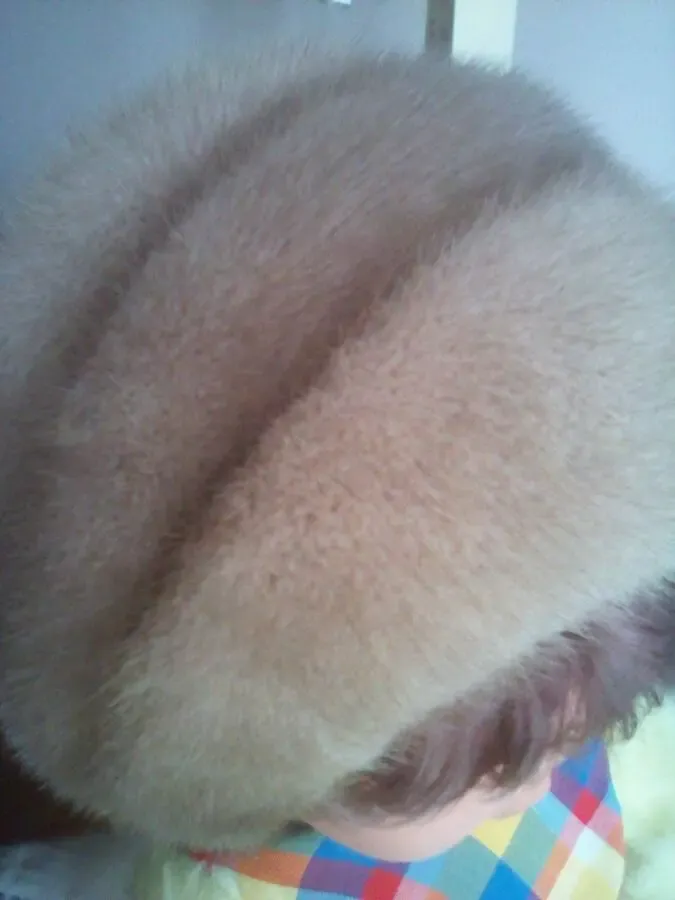 Шапка норковая женская р.55-56 с воротником 2