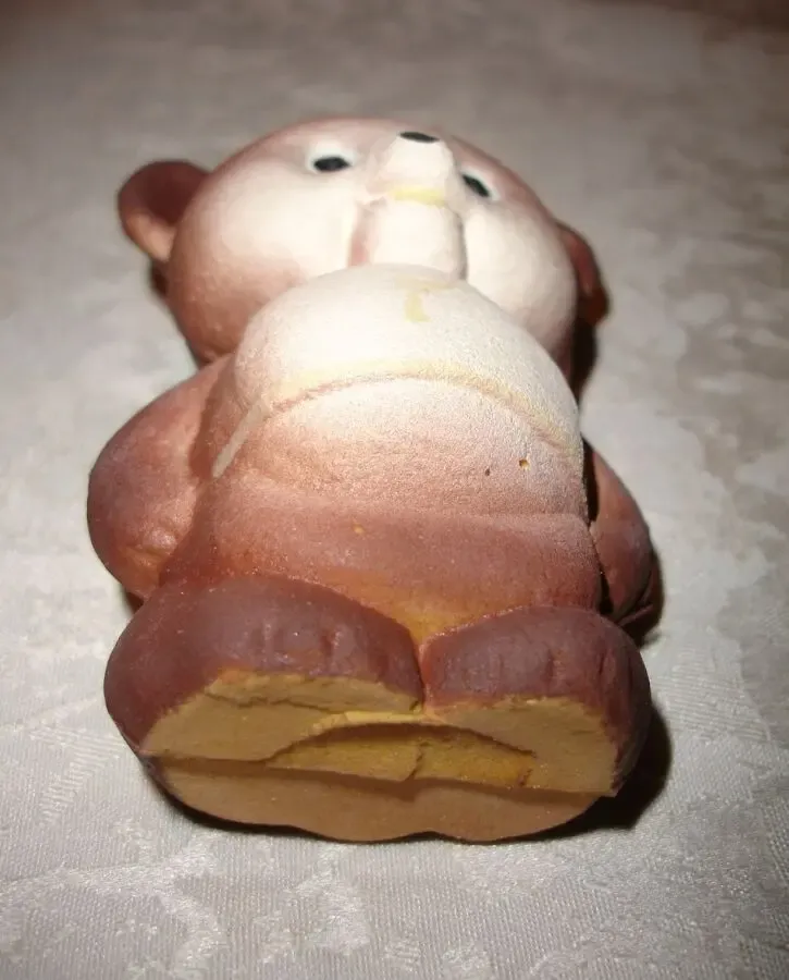 Игрушка/іграшка - медведь спортсмен; вис. 10 см; гумова; нова; ссср 4