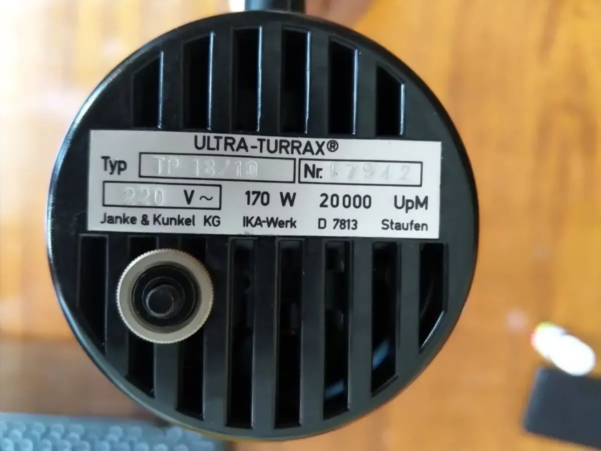 Верхнеприводная лабораторная мішалка Ika Ultra Turrax Tp18/10 4