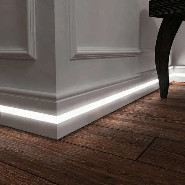 Плинтус мдф с подсветкой 16х80мм