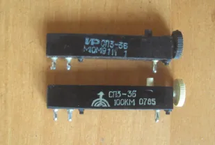 Резисторы переменные многооборотистые СП3-36 _ 100 кОм / потенциометры