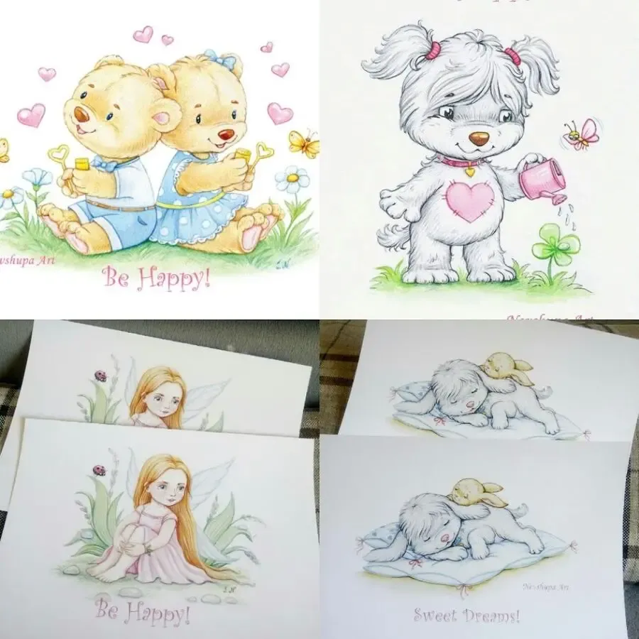 Акварельные картины, метрики в детскую(акварель или принт) 5