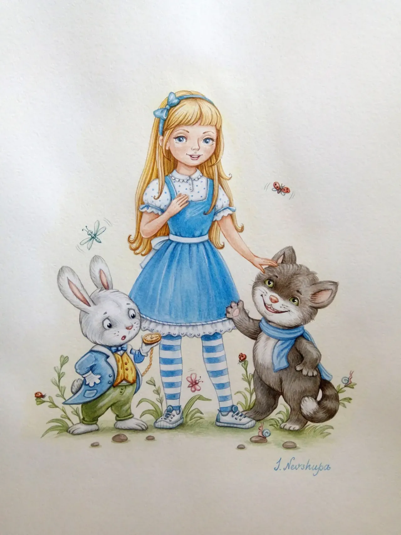 Акварельные картины, метрики в детскую(акварель или принт) 4