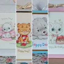 Акварельные картины, метрики в детскую(акварель или принт)