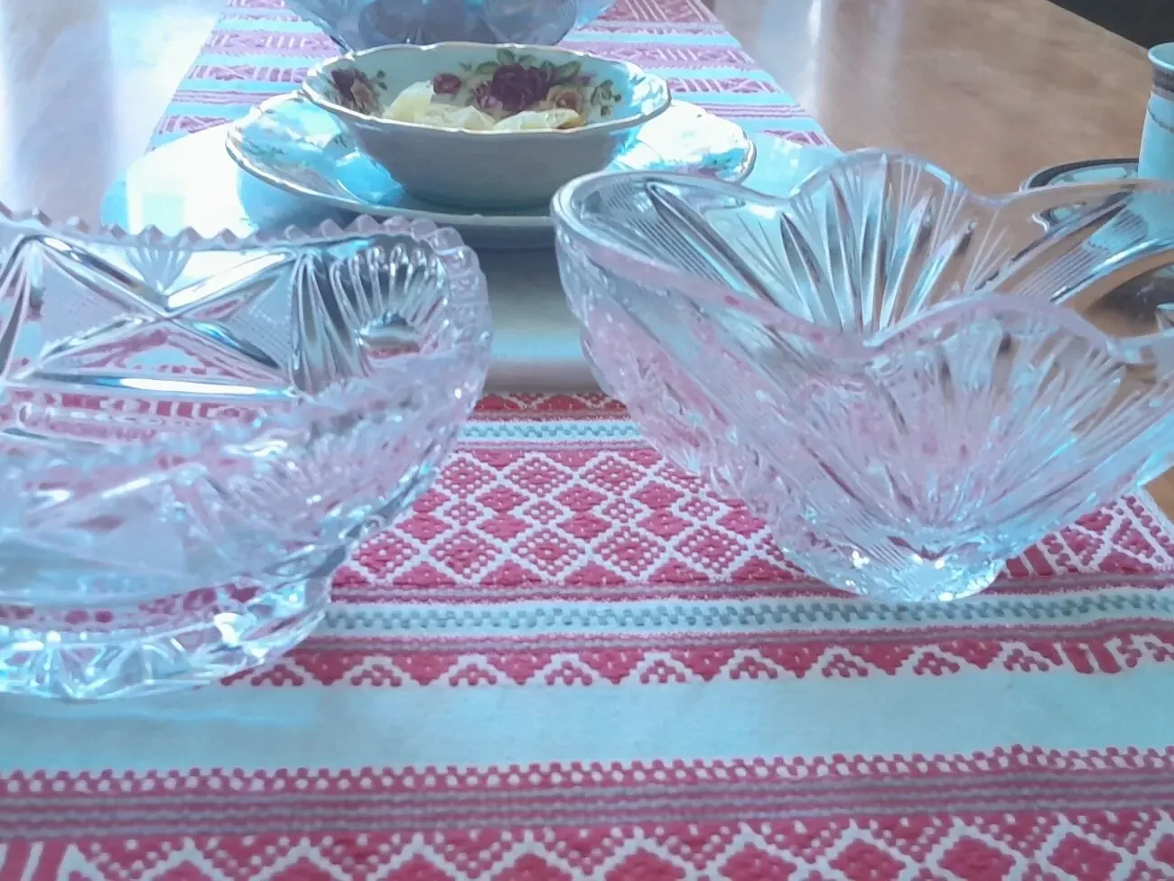 Изящная хрустальная конфетница ретро 2