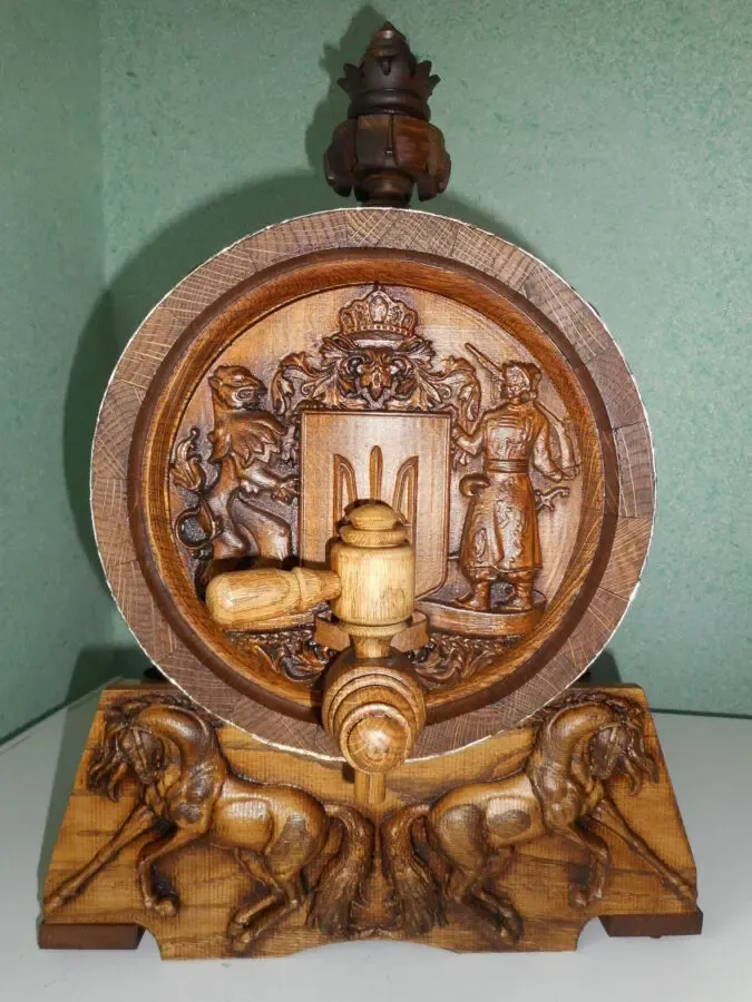 Бочка дубова 10л. 2