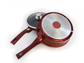 Набор посуды с мраморным покрытием Royalty Line Rl-es2014m Burgundy