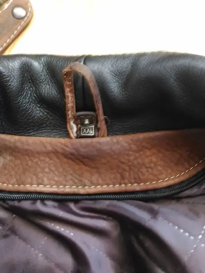 Чоловіча шкіряна дубльонка- куртка 6