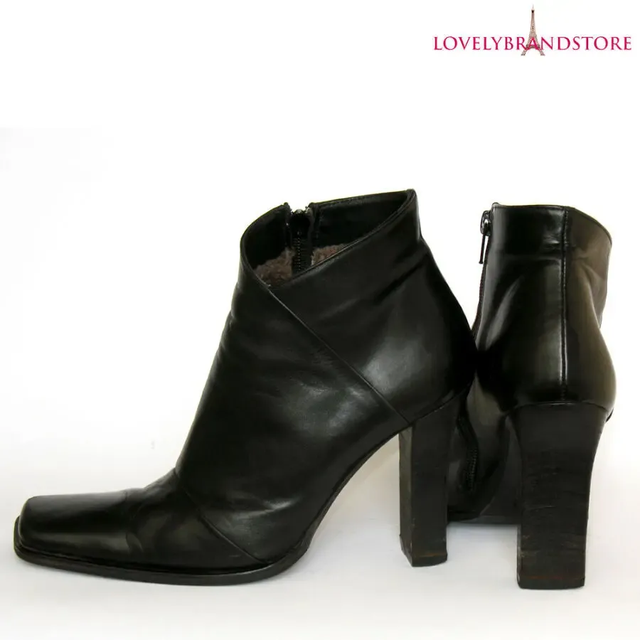 Италия полусапожки 38 кожаные ботильоны зимние итальянские сапоги