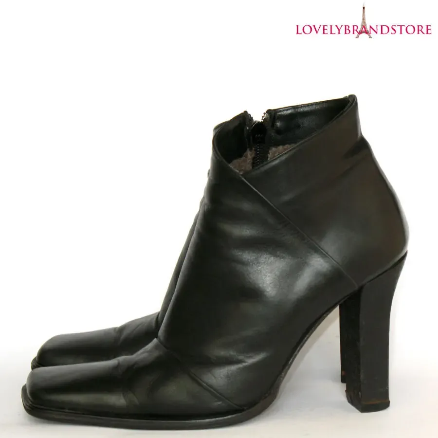 Италия полусапожки 38 кожаные ботильоны зимние итальянские сапоги 3