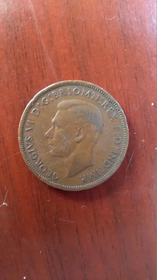 1 пенни 1938 Великобритания