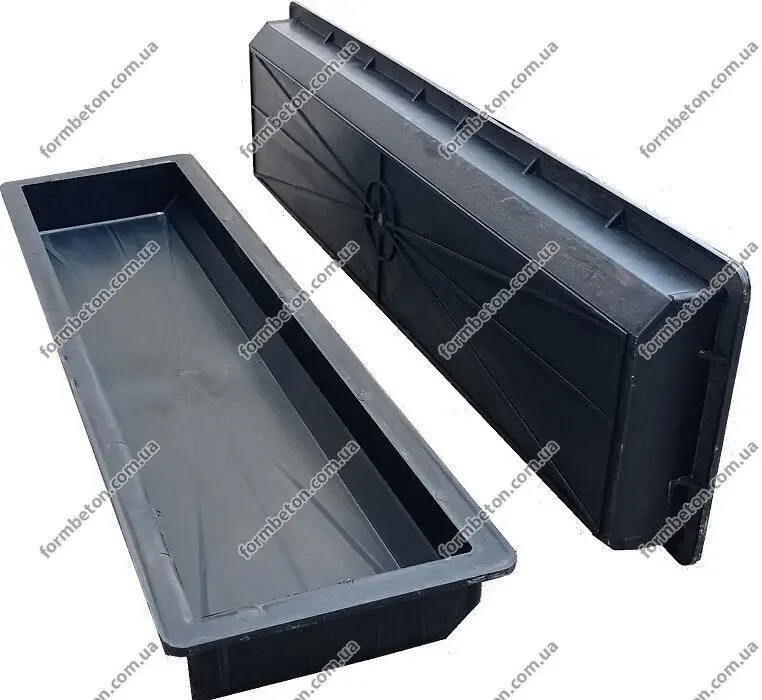 форма метрового дорожного бордюра 100х22х7,5 см