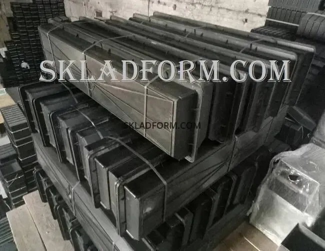 форма метрового дорожного бордюра 100х22х7,5 см 6