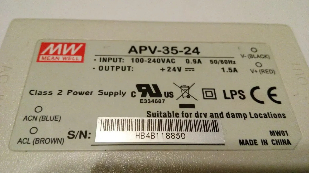 Блок питания 24 вольт APV-35-24 сетевой адаптер зарядное устройство