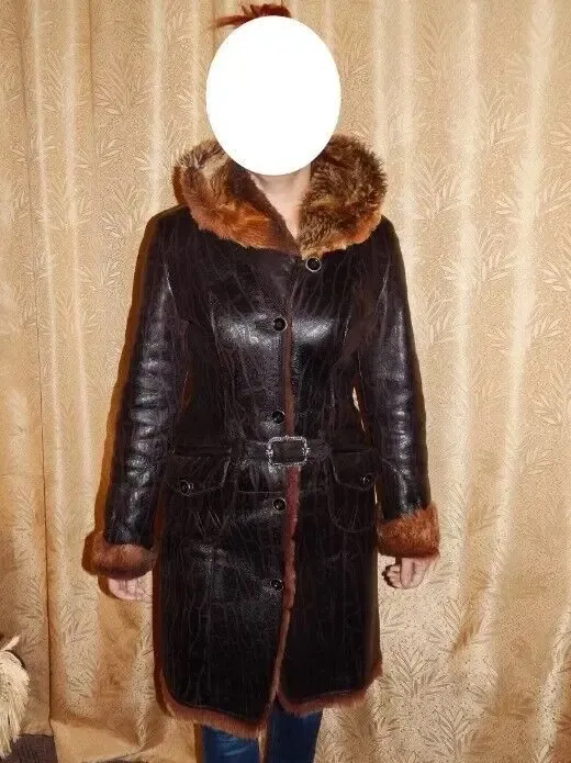 Дубленка коза размер 44