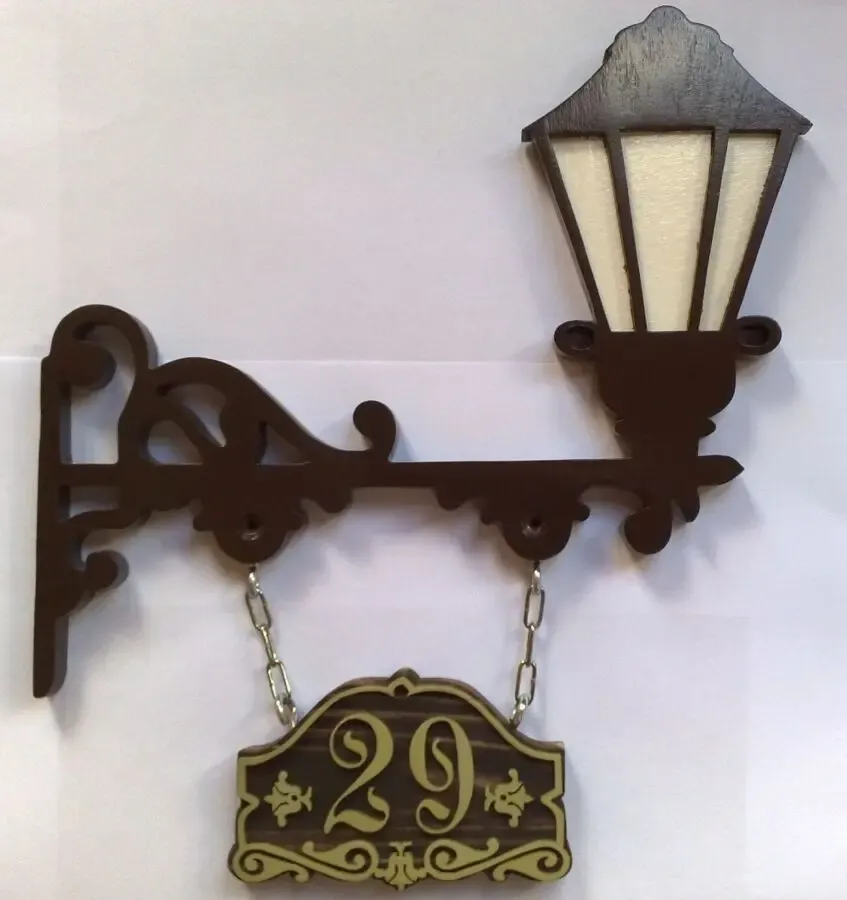 Номерок для квартиры под старину