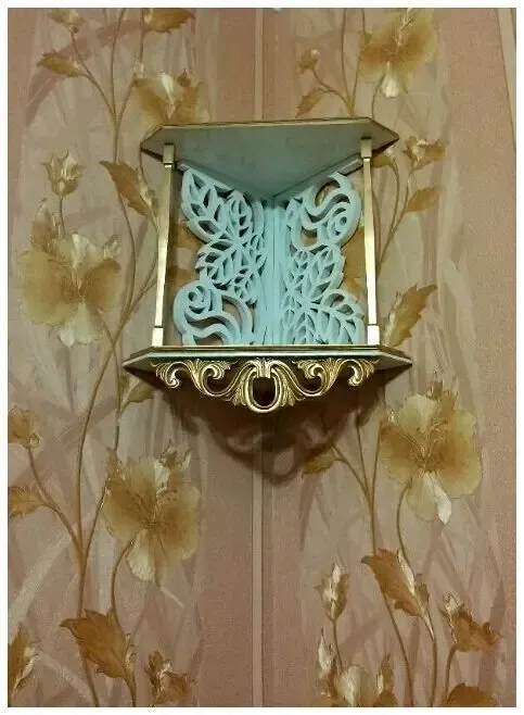 Полка 2-х ярусная угловая 3