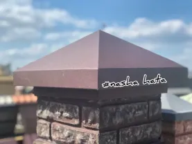 Колпак металический на забор,капелюх металевий на паркан,дашок.