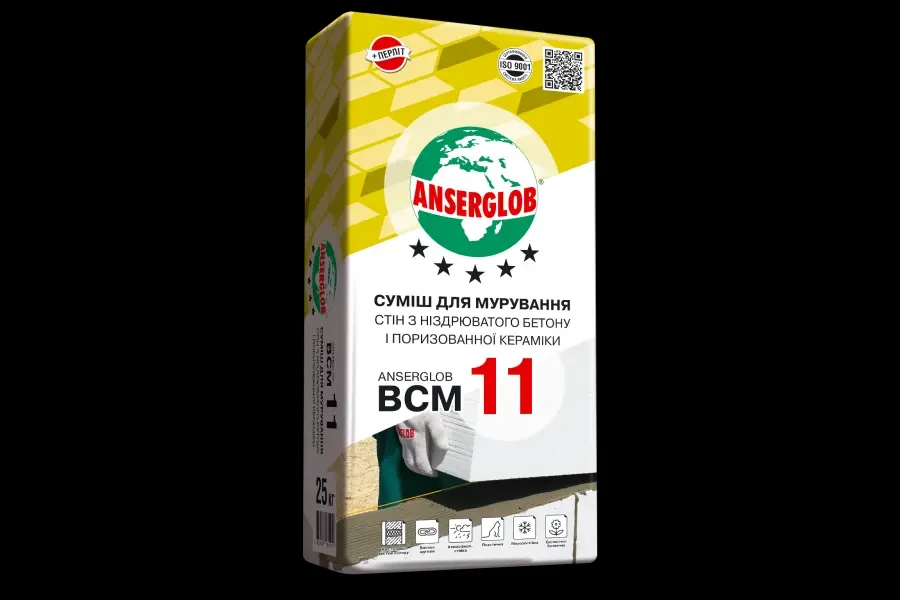ANSERGLOB ВСМ-11 смесь кладочная, 25 кг