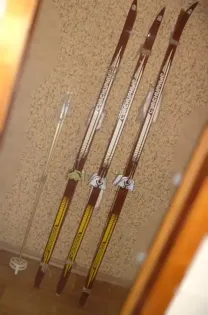 Лыжи. Длина:  199; 190 см. Б\У