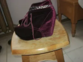 Ботильоны веллюровые