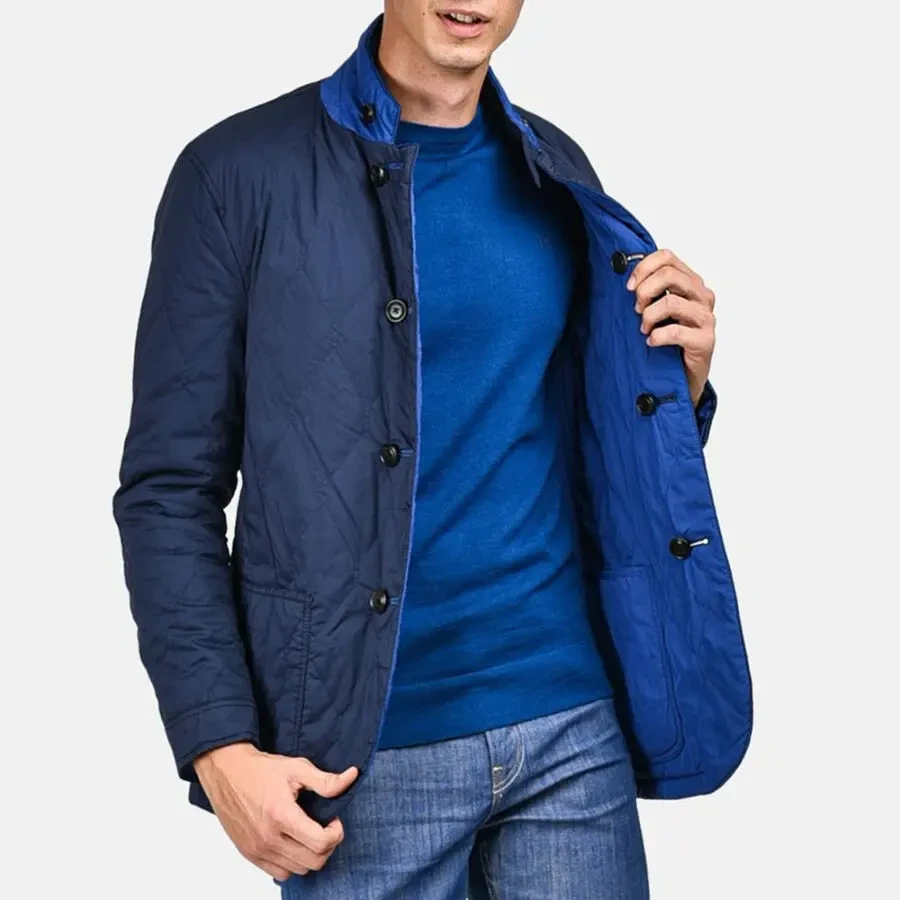 Massimo Dutti куртка р. S/46 двухсторонний стёганый пиждак френч 8