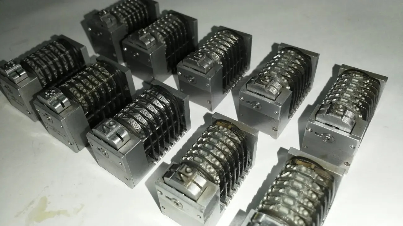 Плунжерная нумерационная головка 6 цифр, №, лот 10шт, размер 18х36м