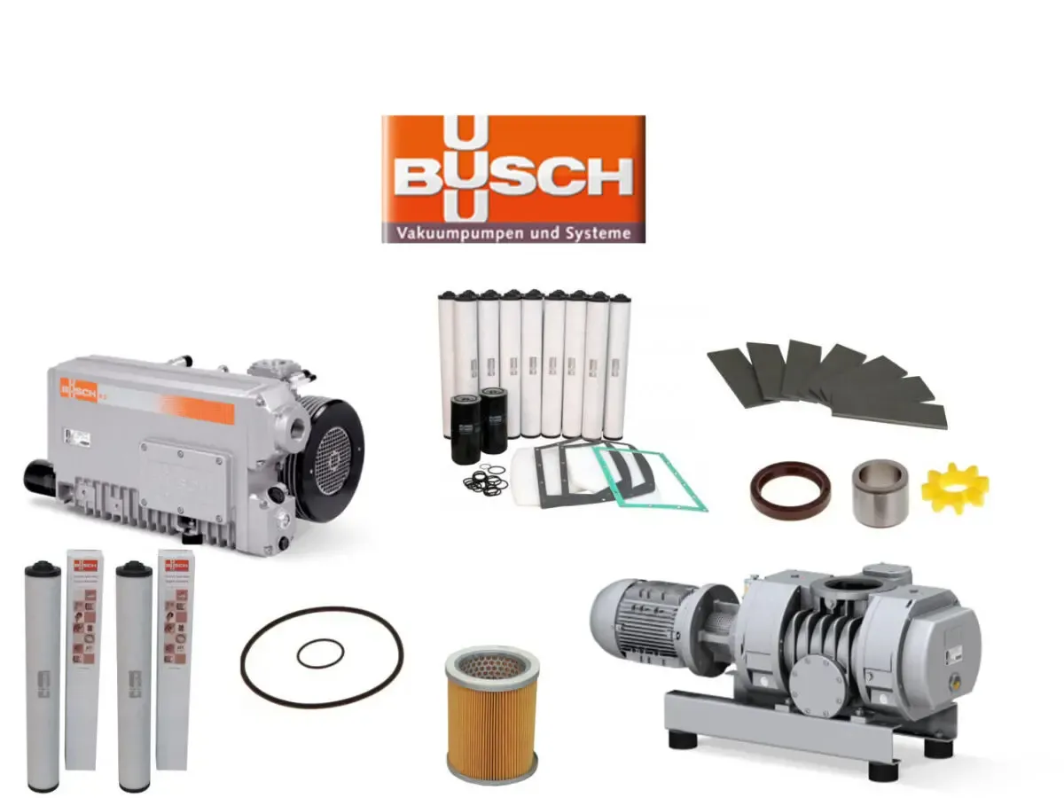 Ремкомплект на воздушный компрессор BUSCH графитовая лопасть фильтр