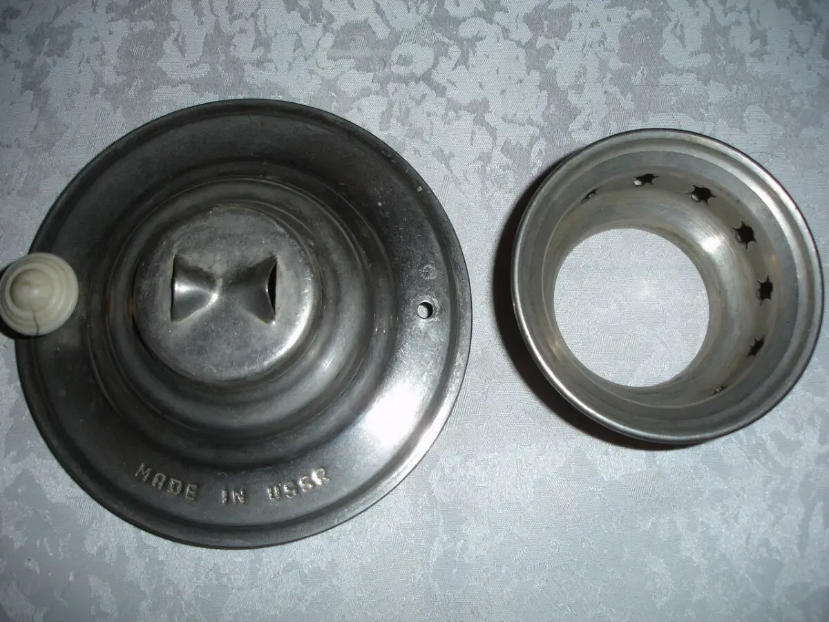 Самовар: кришка і корона, нержавійка; раритет часів срср 2